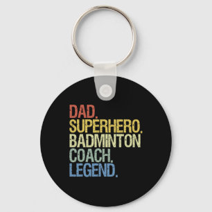 Porte-clés Badminton Entraîneur Papa