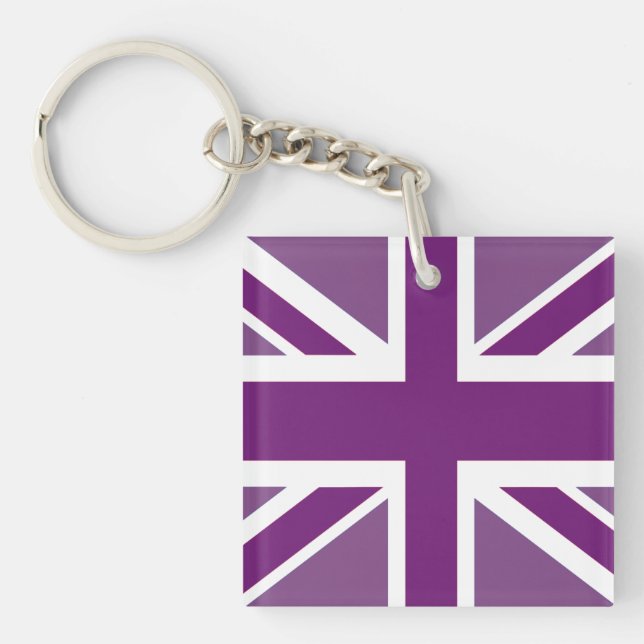 Porte-clés Bague à clé drapeau britannique (Devant)