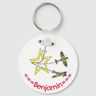 Porte-clés Bague à clé étoile Spitfire