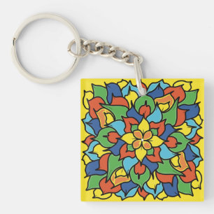Porte-clés Bague à clé Lotus
