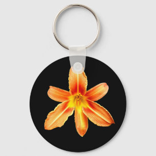 Porte-clés Bague à clé orange Tiger Lily