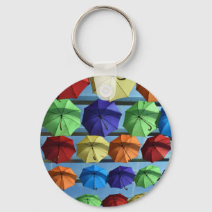 Porte-clés Bague de clé de protection colorée