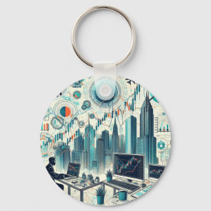 Porte-clés Bague de clé de transaction stock