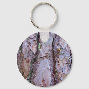 Porte-clés Bague de clé d'écorce de pin
