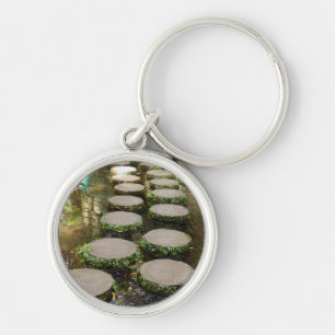 Porte-clés Bague de touche des pierres de direction