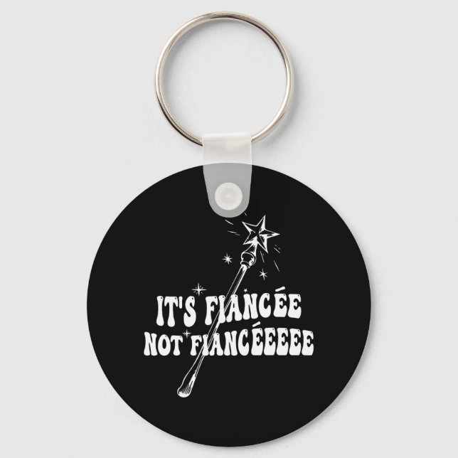 Porte-clés Baguette magique de fiançailles de demoiselle d'ho (Recto)