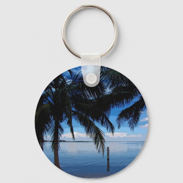Porte-clés Baie Bleue (Recto)