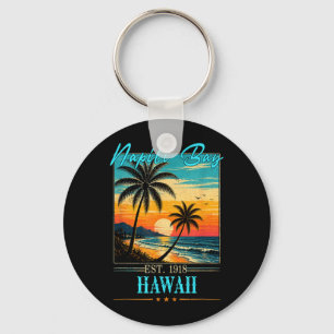 Porte-clés Baie de Nali Hawaï Plage de coucher de soleil Été