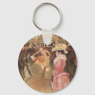 Porte-clés Bal à la discothèque par Toulouse Lautrec
