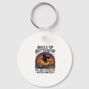 Porte-clés Balai de Halloween Sorcière Buttercup Switch Bucle