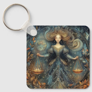 Porte-clés Balance zodiac Astrologie Mystique Anniversaire