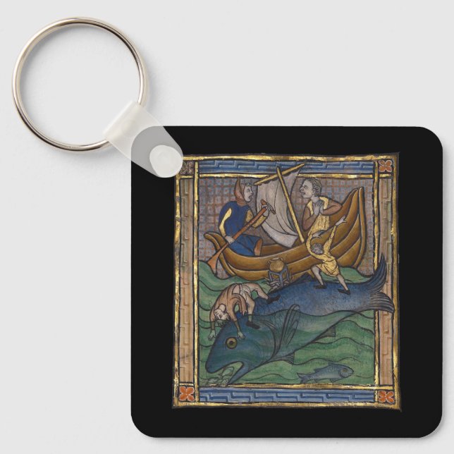 Porte-clés Baleine bestiaire médiévale c. 1270 (Recto)