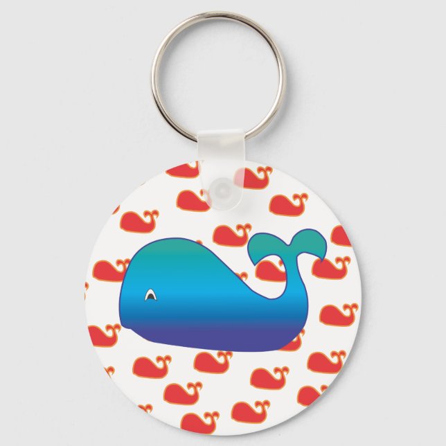 Porte-clés Baleine bleue (Recto)