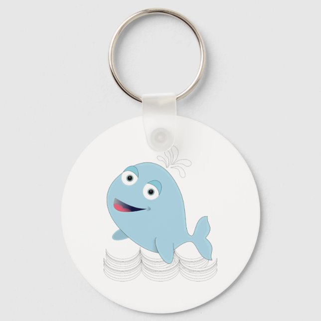 Porte-clés Baleine bleue (Recto)