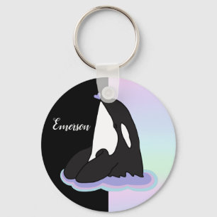 Porte-clés Baleine tueuse Orca personnalisée