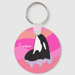 Porte-clés Baleine tueuse Orca personnalisée
