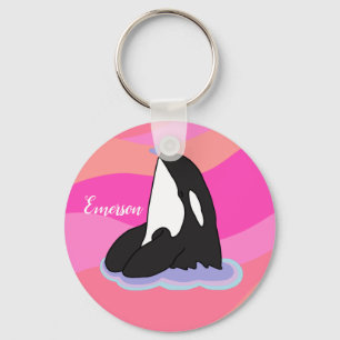 Porte-clés Baleine tueuse Orca personnalisée