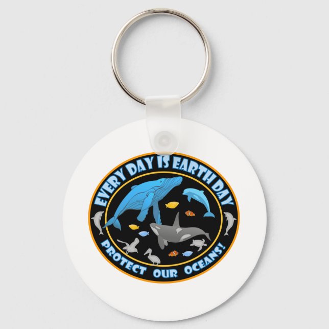 Porte-clés Baleines et dauphins (Recto)