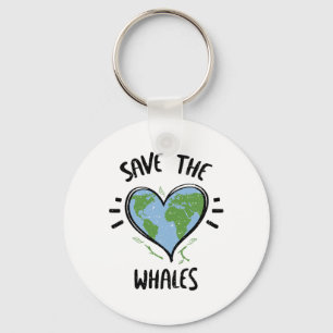 Porte-clés Baleines Sauver Les Baleines Jour De La Terre Dit