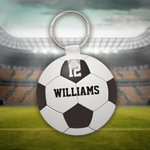 Porte-clés Balle de football à nom personnalisé