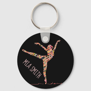 Porte-clés Ballerina cadeau nom personnalisé