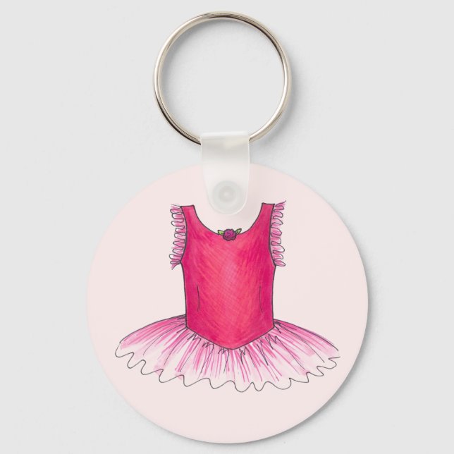 Porte-clés Ballet rose Ballerina Costume Tutu Dance Porte - c (Recto)