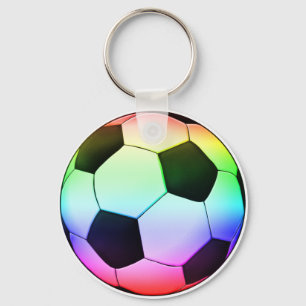 Porte-clés Ballon de football multicolore