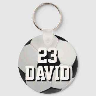 Porte-clés ballon de football personnalisé nom et