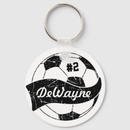 Porte-clés Ballon de Football Personnalisé Nom et Numéro