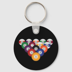 Porte-clés Ballons de piscine / Billard : Porte - clé