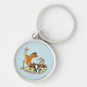Porte-clés Bambi Avec Papillon Sur La Queue