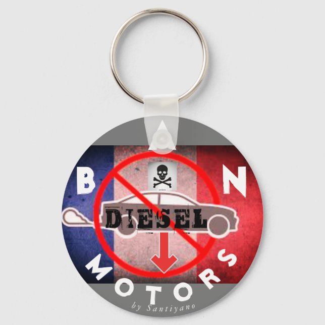 Porte-clés Ban Diesel Motors - rond Keychain (Front)