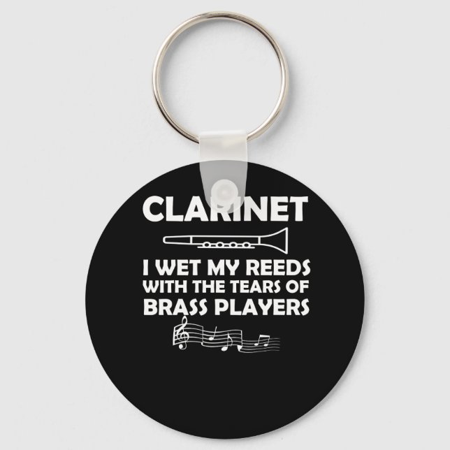 Porte-clés Bande De Marche Clarinet Roseaux Humides Avec Larm (Recto)