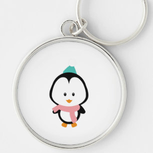 Porte-clés Bande dessinée mignonne de pingouin