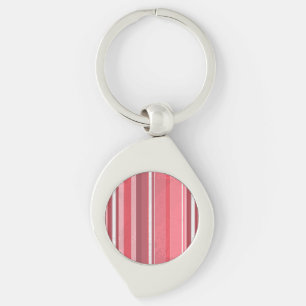 Porte-clés Bande rose et blanche