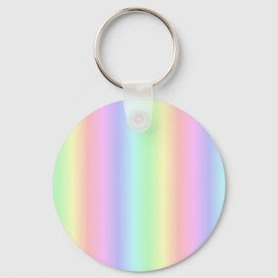 Porte-clés Bandes de pastel arc-en-ciel - Motif