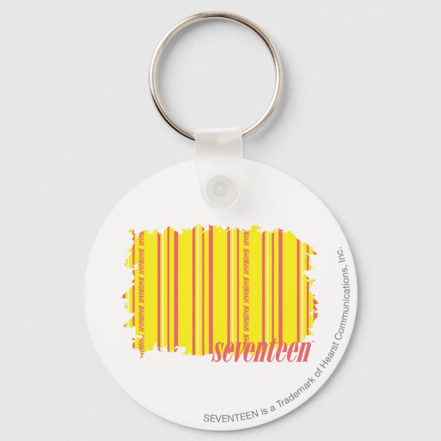 Porte-clés Bandes minces Jaune 2 (Recto)