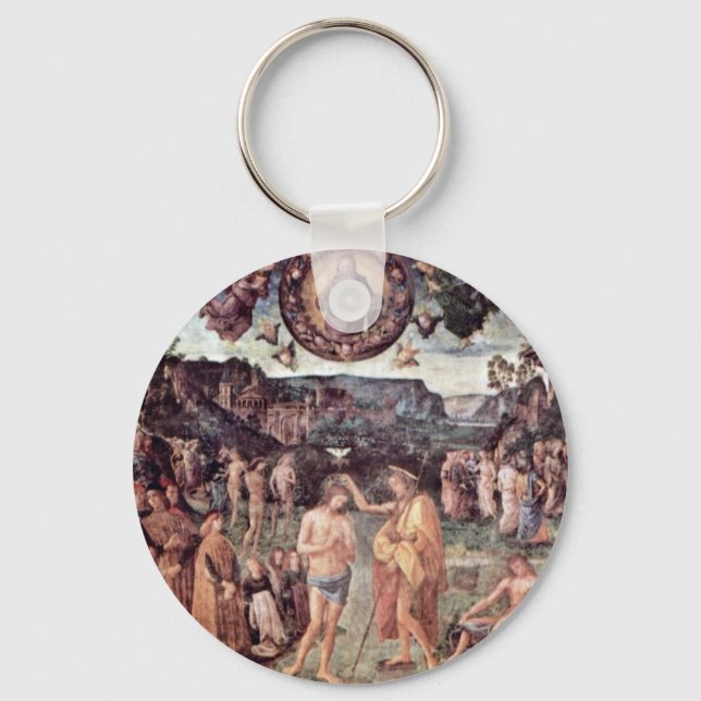 Porte-clés Baptême Du Christ Par Perugino Pietro (Recto)