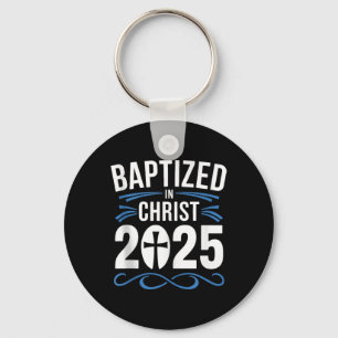 Porte-clés Baptisé En Christ 2025 Baptême Catholique Jésus Di