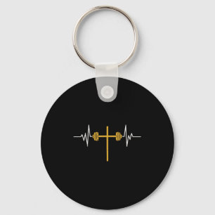 Porte-clés Barbell Cross Dumbbell Jesus Funny Christian Worko