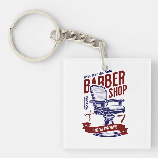 Porte-clés Barber Shop (Devant)