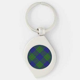 Porte-clés Barclay tartan bleu vert plaid