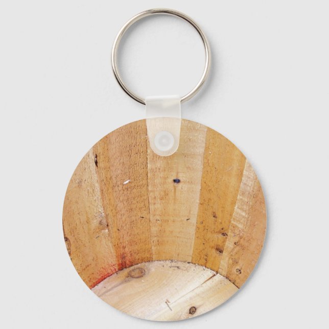 Porte-clés Baril en bois (Recto)