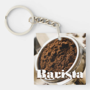 Porte-clés Barista, Espresso Portafilter, Café