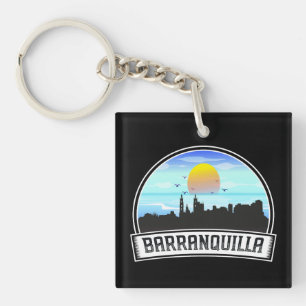 Porte-clés Barranquilla Colombie Skyline Panorama