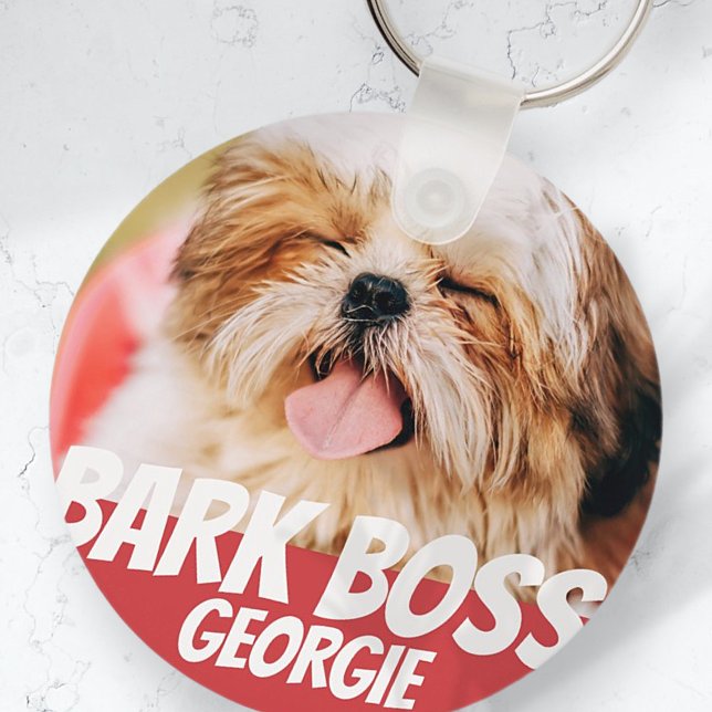 Porte-clés Barre Boss Animal Chien Photo Cool moderne Simple (Créateur téléchargé)