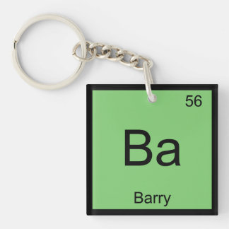 Porte-clés Barry Nom Chimie Élément Tableau Périodique