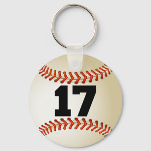 Porte-clés Base-ball du numéro 17