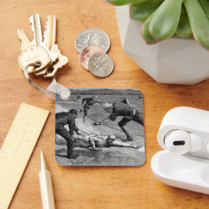 Porte-clés Baseball vintage par Thure De Thulstrup, 1885