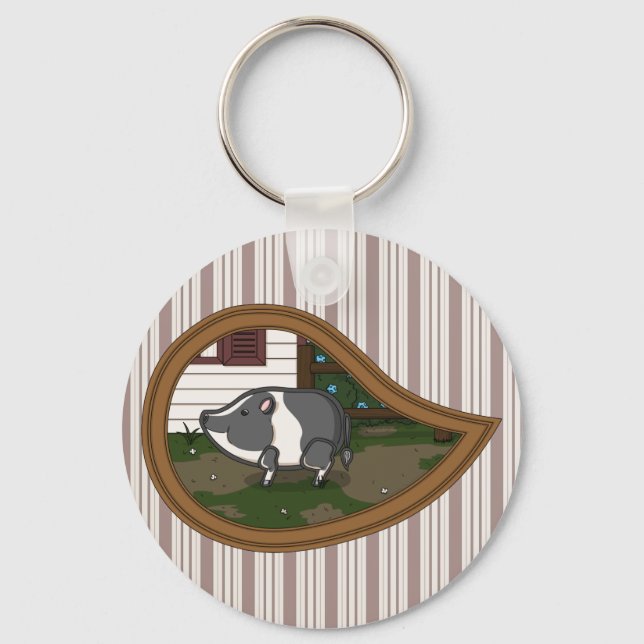 Porte-clés Basil le Cochon (Recto)